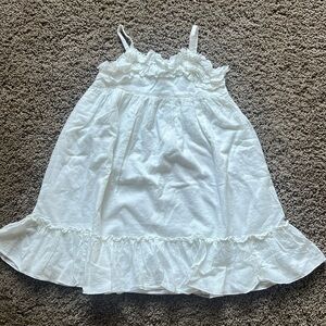 NEW Toddler girls sundress size 4T white with ruffles